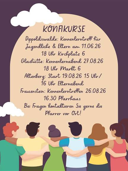 Konfikurse im Kirchspiel